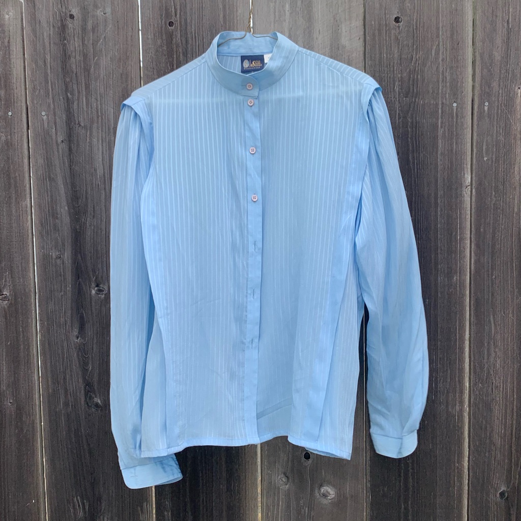 Blue Buttoned Top
